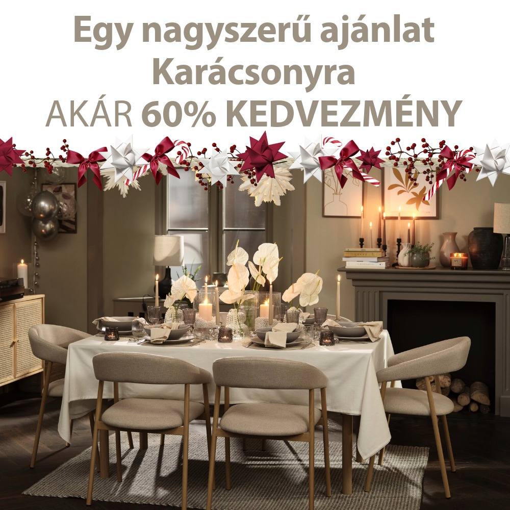 Egy nagyszerű ajánlat Karácsonyra - AKÁR 60% KEDVEZMÉNY Egy nagyszerű ajánlat Karácsonyra - AKÁR 60% KEDVEZMÉNY