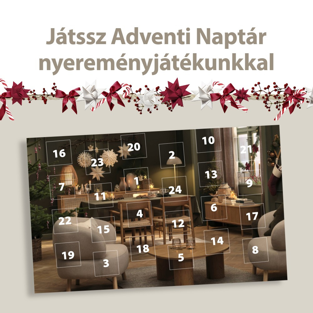 Játssz Adventi naptár nyereményjátékunkkal Játssz Adventi naptár nyereményjátékunkkal